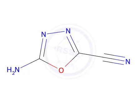 Chemical structure of 1,3,4-Oxadiazole-2-carbonitrile,5-amino-(9CI)