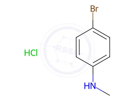Chemical structure of 4-Bromo-N-methylaniline Hydrochloride