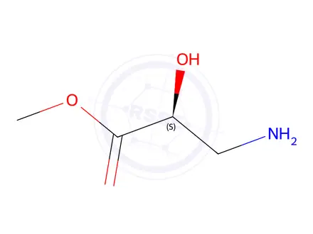 Chemical structure of (S)-Methyl 3-amino-2-hydroxypropanoate