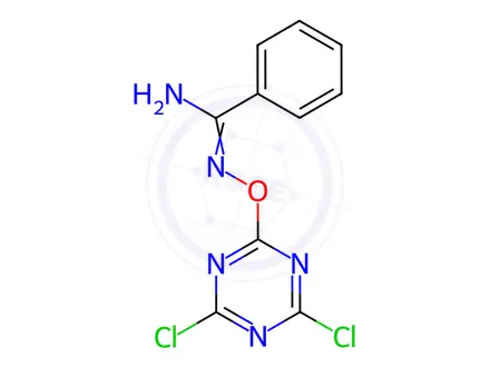 Chemical structure of N-((4,6-Dichloro-1,3,5-triazin-2-yl)oxy)benzimidamide