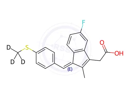 Chemical structure of Sulindac EP Impurity C-d3