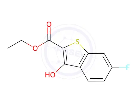 Chemical structure of Ethyl 6-fluoro-3-hydroxybenzo[b]thiophene-2-carboxylate