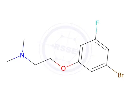 Chemical structure of 2-(3-Bromo-5-fluorophenoxy)-N,N-dimethylethan-1-amine