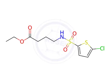 Chemical structure of Ethyl 4-(5-chlorothiophene-2-sulfonamido)butanoate