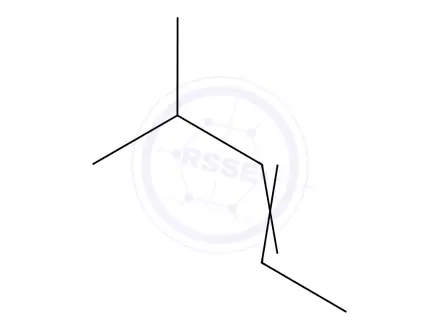 Chemical structure of 4-methyl-2-pentene