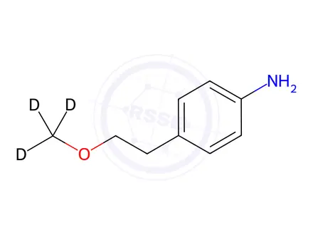 Chemical structure of 4-(2-Methoxyethyl)aniline-d3