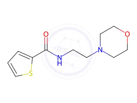 Chemical structure of N-[2-(Morpholin-4-yl)ethyl]thiophene-2-carboxamide