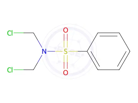 Chemical structure of N,N-Bis(chloromethyl)benzenesulfonamide