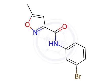 Chemical structure of N-(3-bromophenyl)-5-methylisoxazole-3-carboxamide