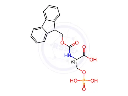 Chemical structure of Fmoc-O-phospho-L-serine
