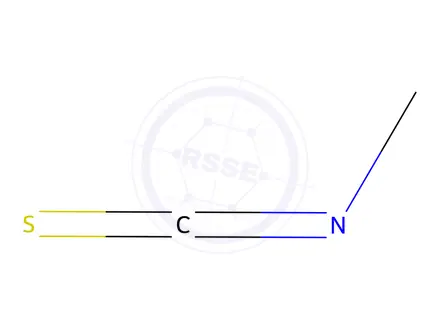 Chemical structure of Methyl isothiocyanate
