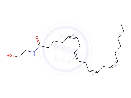 Chemical structure of Anandamide