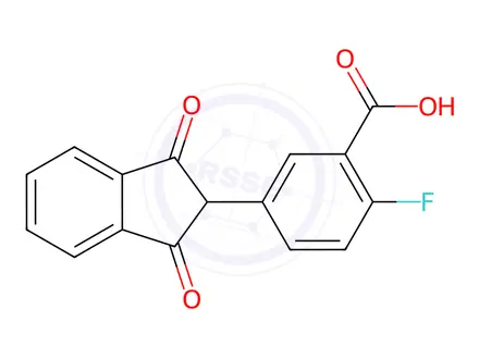 Chemical structure of Fluindione Impurity 17