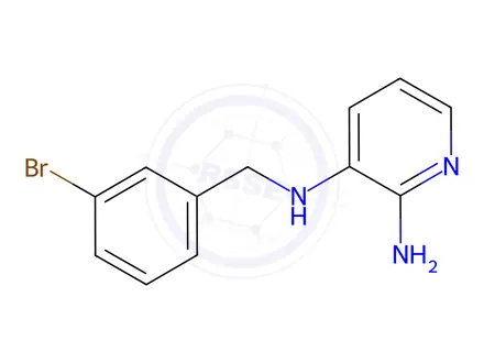 Chemical structure of N3-(3-Bromobenzyl)pyridine-2,3-diamine
