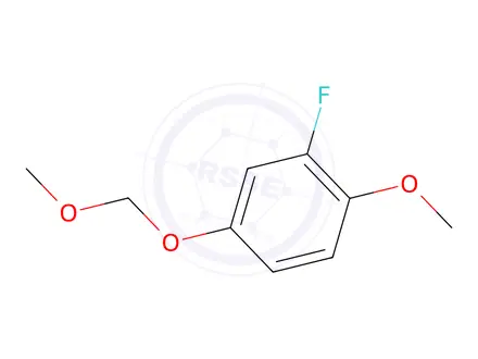 Chemical structure of 2-Fluoro-1-methoxy-4-methoxymethoxybenzene