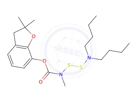 Chemical structure of Carbofuran N,N-Dibutyl-2λ1-disulfan-1-amine