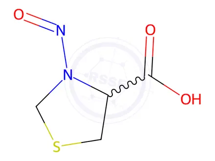 Chemical structure of rac N-Nitroso Thiazolidine-4-carboxylic Acid