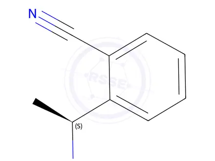 Chemical structure of (S)-2-(1-Aminoethyl)benzonitrile