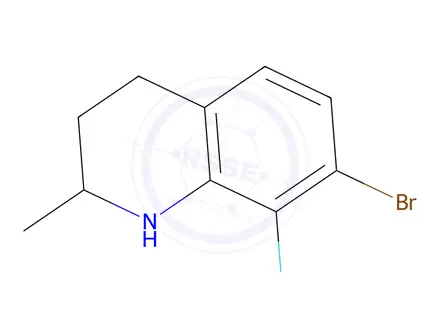 Chemical structure of 7-Bromo-8-fluoro-2-methyl-1,2,3,4-tetrahydroquinoline