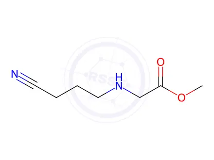 Chemical structure of Glycine, N-(3-cyanopropyl)-, methyl ester