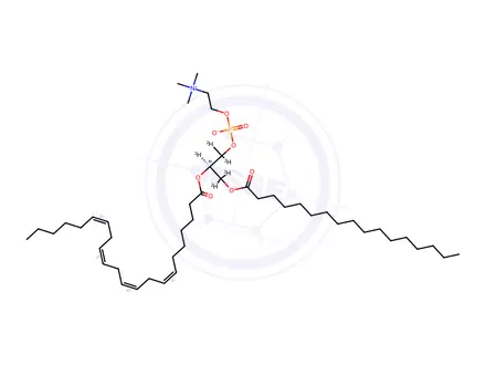 Chemical structure of 17:0-22:4 PC-d5