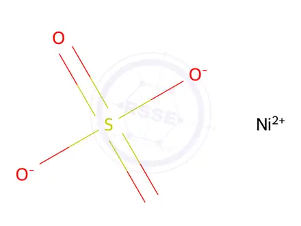 Chemical structure of Nickel(II) sulfate hexahydrate heptahydrate
