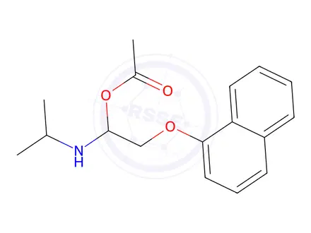 Chemical structure of O-acetylpropranolol