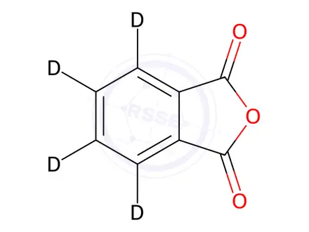Chemical structure of Phthalic anhydride-d4