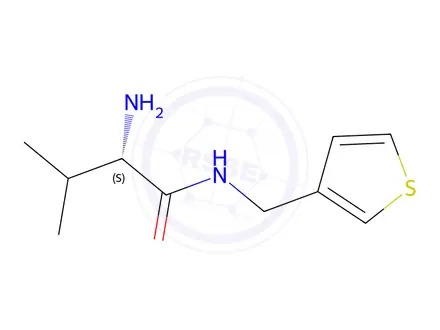 Chemical structure of (S)-2-Amino-3-methyl-N-(thiophen-3-ylmethyl)butanamide