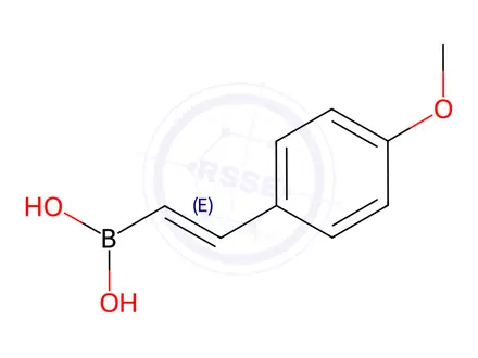 Chemical structure of (4-Methoxystyryl)boronic acid