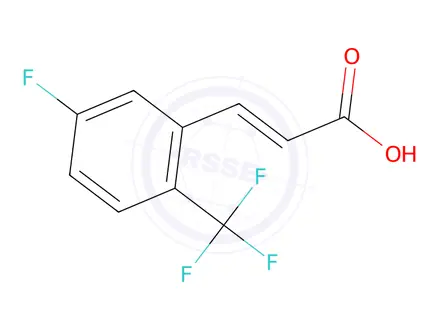 Chemical structure of 5-Fluoro-2-(trifluoromethyl)cinnamic acid