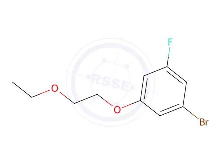Chemical structure of 1-Bromo-3-(2-ethoxyethoxy)-5-fluorobenzene