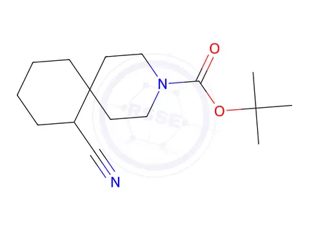 Chemical structure of Tert-butyl 7-cyano-3-azaspiro[5.5]Undecane-3-carboxylate