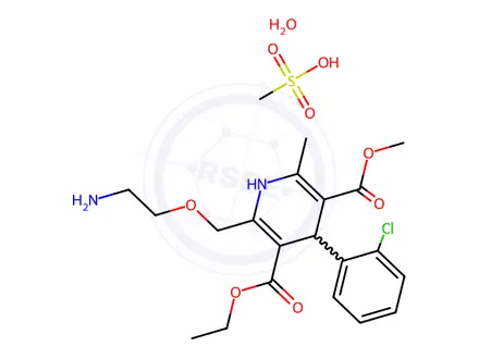 Chemical structure of Amlodipine Mesylate monohydrate