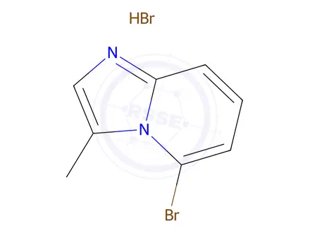 Chemical structure of 5-Bromo-3-methylimidazo-[1,2-a]pyridine hydrobromide