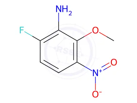 Chemical structure of 6-fluoro-2-methoxy-3-nitroaniline