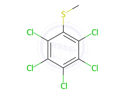 Chemical structure of Methyl pentachlorophenyl sulfide