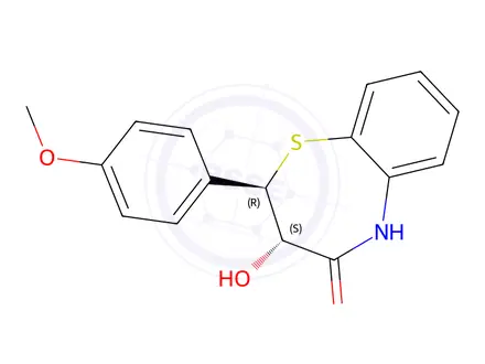 Chemical structure of Diltiazem-2-Epimer O-Desacetyl N-Desdimethylaminoethyl Impurity