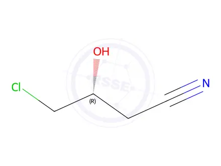 Chemical structure of (R)-4-chloro-3-hydroxybutanenitrile