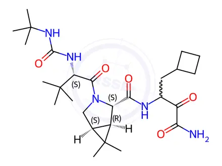 Chemical structure of Boceprevir