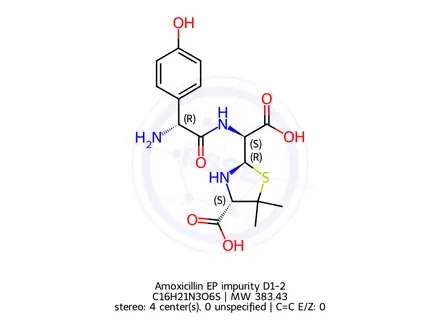 Chemical structure of Amoxicillin EP Impurity D1-2