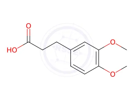Chemical structure of 3-(3,4-dimethoxyphenyl)propanoic acid