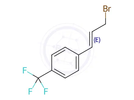 Chemical structure of (E)-1-(3-bromoprop-1-en-1-yl)-4-(trifluoromethyl)benzene