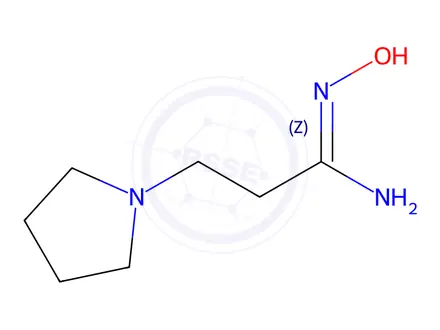 Chemical structure of n'-Hydroxy-3-(pyrrolidin-1-yl)propanimidamide