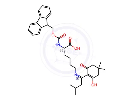 Chemical structure of Fmoc-Lys(ivDde)-OH