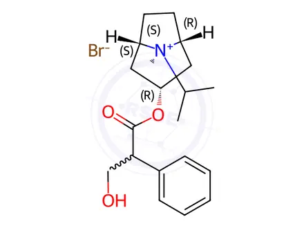 Chemical structure of Ipratropium Bromide Impurity 2 (Ipratropium Bromide EP Impurity B Bromide) (Mixture of Enantiomers)
