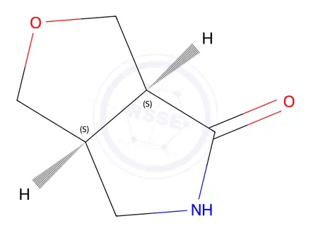 Chemical structure of (3aS,6aS)-1,3,3a,5,6,6a-hexahydrofuro[3,4-c]pyrrol-4-one