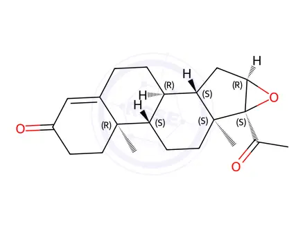 Chemical structure of Medroxyprogesterone Acetate Impurity 17