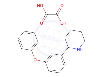 Chemical structure of 2-(3-Phenoxyphenyl)piperidine Oxalate
