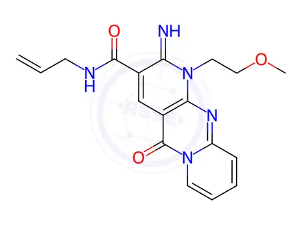 Chemical structure of N-Allyl-2-imino-1-(2-methoxyethyl)-5-oxo-2,5-dihydro-1H-dipyrido[1,2-a:2',3'-d]pyrimidine-3-carboxamide